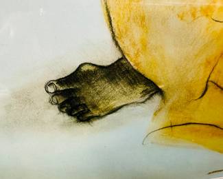 RC Gorman Signed "Angelinas Shawl" Native American Woman Framed Print