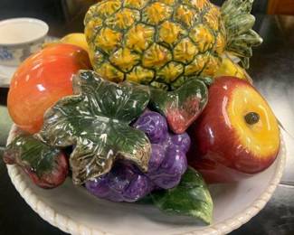 Authentic Italian Capodimonte Fruit Basket