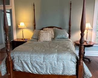 Carved Four Poster Bed