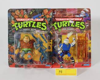 14. 2PC TMNT General Trag & Usagi Yojimbo Figures