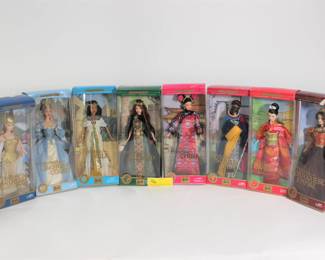 96. 8PC Princess of the World Barbies