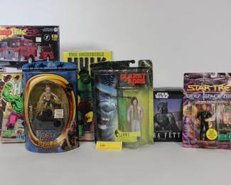 66. Box of Marvel Bandai & Other Model Kits w/ Figures