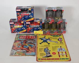 54. Box of Marvel Figures & Other