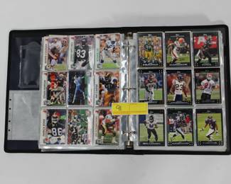 91. Binder of Football Trading Cards