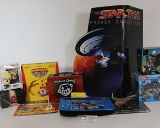 68. Box of Misc. Figures Toys Etc.