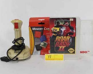 77. Nintendo 64 Game Cases Memory Card & Joy Stick