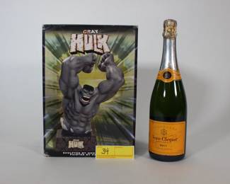 34. Gray Hulk Painted Statue