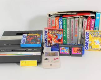 93. Nintendo Sega & Atari Consoles & Games