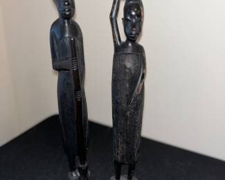 Item:  73 - Price:  $60.00 for the pair  - Vintage African Carving 