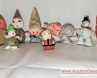 28 Whimsical Christmas Oranaments made in Western Germany and Japan