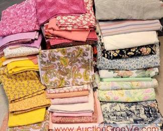 16 New Fabric. Larger pieces. MORE FABRIC THIS AUCTION