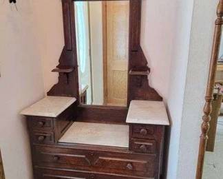 1 Antique Marble Top Bancroft Dyers Furniture