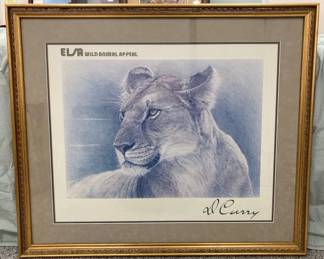 D Curry Elsa Wild Animal Appeal Lion Print