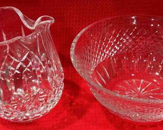 Waterford Lismore Pitcher Waterford Bowl