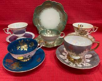Shelley, Vohenstcoup, TeaCups Saucers