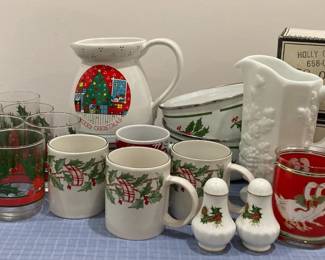 Lilian Vernon Christmas Pitcher,