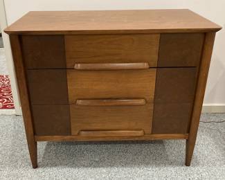 Stanley Chest Of Drawers With Burl Accents