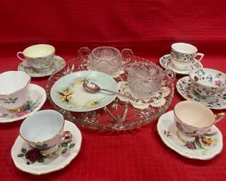 China TeacupsShelley, Royal Standard, Saji, Queen Anne  More
