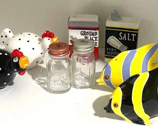 Salt and pepper "Salt & Pepper" shakers and more