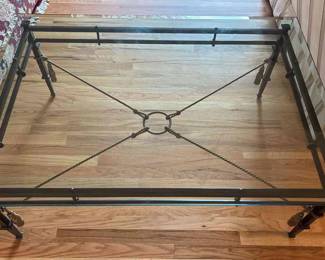 Glass Metal Coffee Table