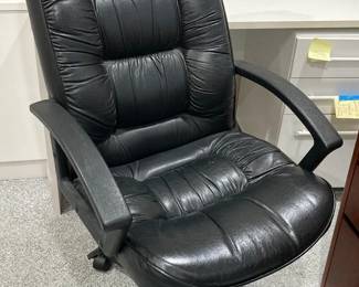 Black Leather Office Chair