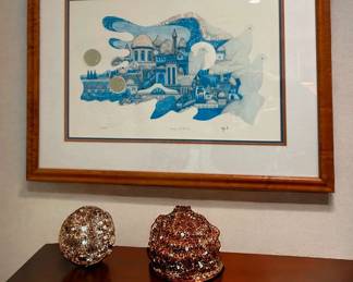 Amram Ebgi Peace Dove Mixed Media Signed Limited Edition