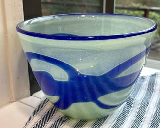 Art Glass Bowl Unsigned