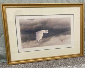 Dennis Curry Signed Tranquility Mylar Lithograph