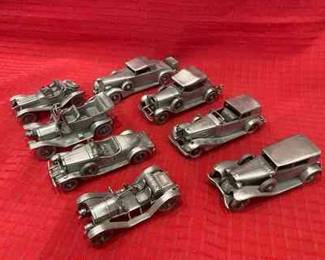 Franklin Mint Pewter Car Collection