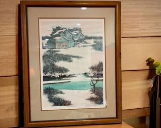 George H Mayers Russet Reflections Singed Lithograph