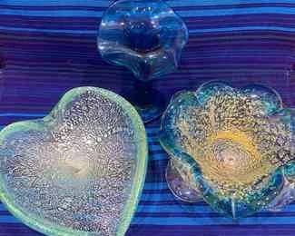 Art Glass Unsigned Jack In The Pulpit Vase