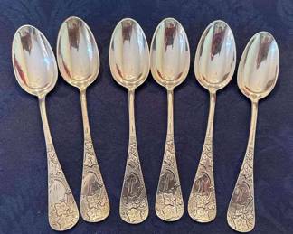 Six Sterling Spoons