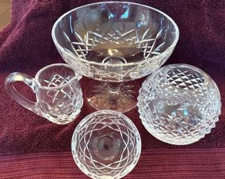 Waterford PiecesFooted Compote, Rose Bowl  Others