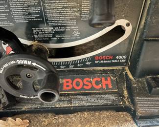 Bosch table saw and stand