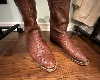 Justin Full Quill Ostrich Boots!