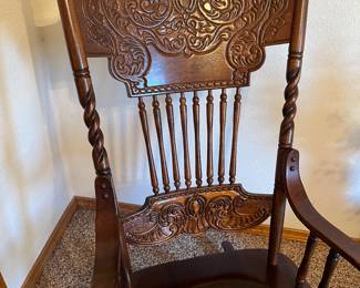 Wood rocking chair