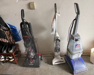 Vacuum, sweepers, and Hoover carpet shampooer