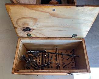 Drill bits in specialized box
