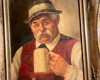 Fritz Muller oil on board