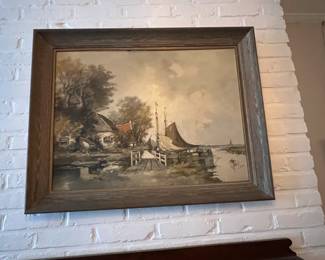 F. Roberts oil on canvas