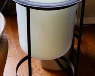 Large candle and holder