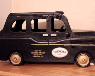 Twinings tea shop London wooden car decor
