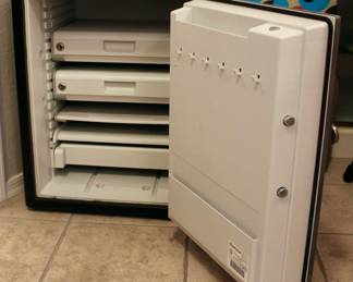 Coded safe with drawers