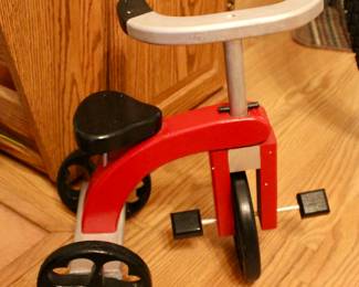 Mini wooden tricycle