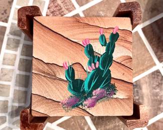 Desert art coasters