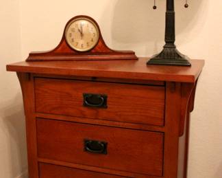 3-tier wood side table