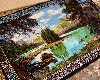 Picturesque woods nature pond