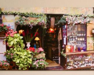 Small town shop artwork