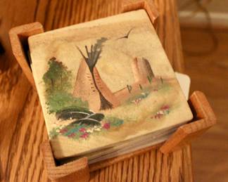 Native American artwork coasters