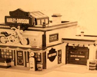 Department 56 Harley-Davidson collectible Christmas decor